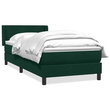 Cama Tapizada 223x83x88 Cm Tejido - Verde
