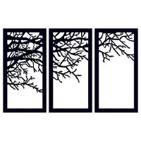 decoracion pared de metal agac 11 negro 112x70 cm