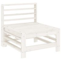 sofa central de jardin  sofa de exterior madera maciza de pino blanco