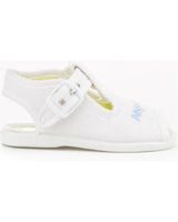 de angelitos sandalia lona 117 blanco