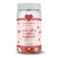 gominolas para cabello piel y unas - sabor cereza y forma de corazon - 60gominolas - cereza