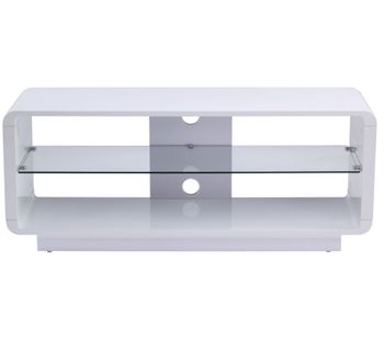 ALPHASON Luna 1200 TV Stand - White, White