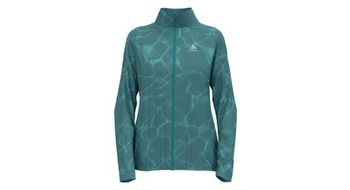 Chaqueta de running para mujer odlo zeroweight print azul