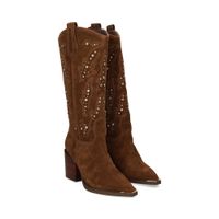alma en pena botas con tacon mujer - marron talla 40