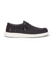heydude para hombre hd41898 zapatillas wally stretch sox negro 41 tela plano cordones casual