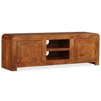 mueble de tv  mueble de salon  gabinete de tv madera maciza acabado miel 120x30x40 cm
