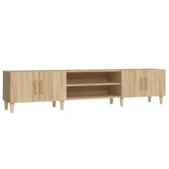 Mueble De Tv Roble Sonoma 180x31,5x40 Cm Madera De Ingeniería Vidaxl