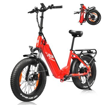 [Directiva de la UE] KAISDA K20F Bicicleta eléctrica, batería de 36V 25Ah, motor de 350W, velocidad máxima recomendada 2