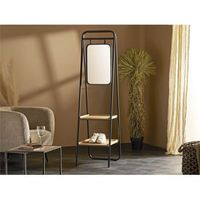 bengalero maderametal con 2 estantes 165 cms 43x52x165 cms