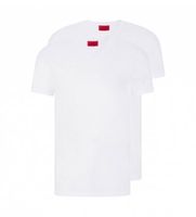hugo para hombre 50325417 pack 2 camisetas cuello pico blanco xl casual algodon manga corta sostenible