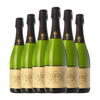 Rigol Brut Nature Cava Joven 75 Cl 11.5% Vol. (pack De 6 Unidades)