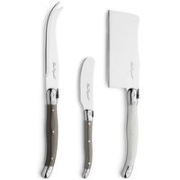 lou laguiole set de 3 cuchillos de queso tradition multicolor lou laguiole