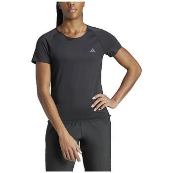 adidas Camiseta T-shirt Adizero coupe ajustée noir para mujer