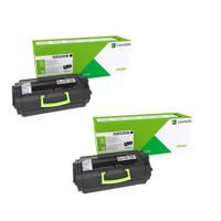 original multipack lexmark mx810dxme printer toner cartridges 2 pack -62d2x0e