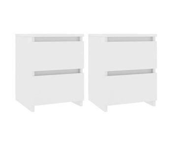 Soluna home - mesitas de noche  madera blanco/madera 2 peças  30 x 30 x 40 cm