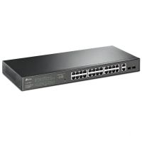 tp-link tl-sg1428pe switch 24 puertos gigabit poe 101001000 mbps  2 puertos sfp