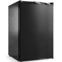homcom mini congelador bajo encimera 848 l silencioso con puerta reversible temperatura ajustable 2 estantes extraibles negro