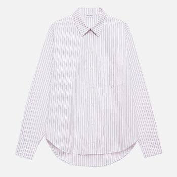 Anine Bing Braxton Crepe Shirt - L
