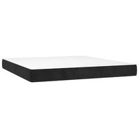 colchon matrimonial  colchon de cama  colchao de muelles ensacados terciopelo negro 180x200x20 cm