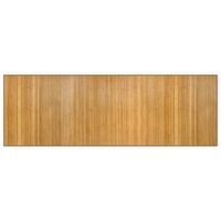alfombra rectangular bambu color natural 100x300 cm vidaxl