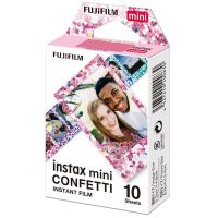 fujifilm instant film shot confetti papel fotografico para camaras instax mini