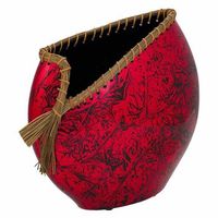 jarron de ceramica rojo 35x145x36
