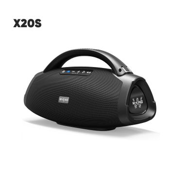 Altavoz Bluetooth W-KING X20S con Correa, 140W RMS, Bajos Potentes, Boombox para Fiestas, Altavoz Impermeable IPX7, Caja de Sonido Portátil para Exteriores