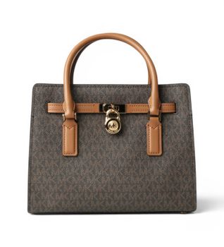 Michael Kors para mujer. 30T6GNXS1B Bolso Hamilton pequeño marrón (OSFA), Casual, PVC