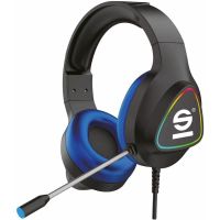 sparco hazard auriculares gaming con cable negros