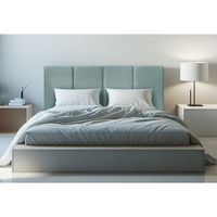 cabecero cama granada tapizado tejido antimanchas 90x70 cm verde agua