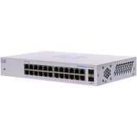 switch cisco cbs110-24t-eu 24 puertos gigabit 2 sfp rack 1u no gestionable