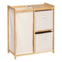 estanteria tidy box con cestas de bambu marron 66x333cm