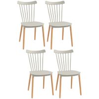sillas de comedor 48x525x83 cm gris