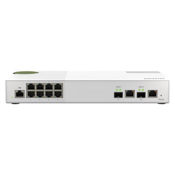 QNAP QSW-M2108-2C Switch Gestionable por Web de Capa 2 de 10GbE y 2,5GbE
