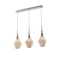 riel de hierro zeus con cristal pyrex ambar 3 luces l75 x 10 bl270-bin3-am