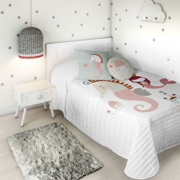 Colcha Bouti Reversible Seahorse A Cama 105