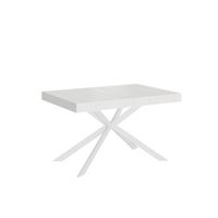 mesa extensible 90x140400 cm plaker fresno blanco patas blanca