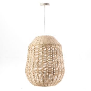 Lámpara de techo de cuerda natural crema 48 cm E27 Els Banys