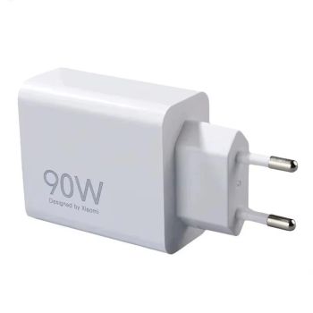 Cargador USB de 90W con 1 puerto, adaptador de carga rápida USB-C, cargador de pared con enchufe EU para iPhone 16, 16 P