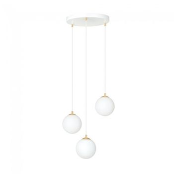 Lámpara colgante gala blanco (3 luces)