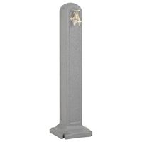 cisterna de jardin con grifo aspecto de piedra gris claro vidaxl