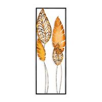 decoracion pared de metal nezgep 2 multicolor 32x90 cm