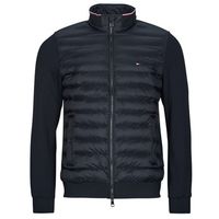 tommy hilfiger abrigo de plumas mix media ess rwb stand collar para hombre
