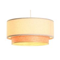lampara techo bambu poliester 50x50x25 e27 natural