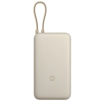 Banco de energía Xiaomi 33W 74Wh 20000mAh con cable Tipo-C incorporado, suministro de energía externa con 2 entradas y 3
