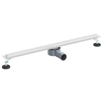 Desagüe De Ducha 360° Con Modelo Delgado Plateado 80 Cm Vidaxl