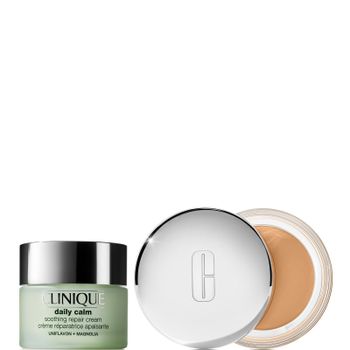 Clinique Daily Calm™ Soothing Cream and Foundation Makeup Balm Bundle (Various Shades) - Light Medium 2