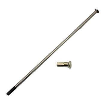 Radios de rueda 3.5x158mm butted complete stainless