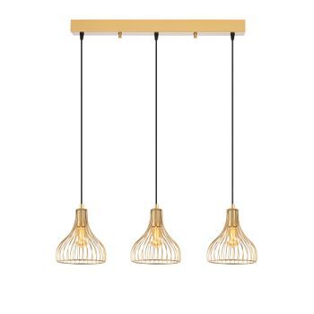 Lámpara De Techo Telyildo-12170 Oro Brillante Metal 70x20x117 Cm