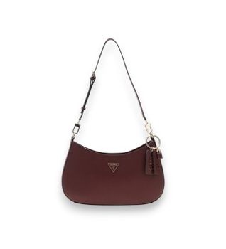 Guess para mujer. HWZG9672180 Bolso de hombro con cremallera Noelle II burdeos (OSFA), Casual, Granate, Poliuretano